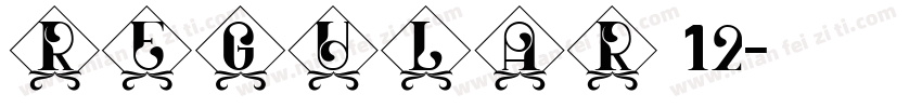 Regular 12字体转换
